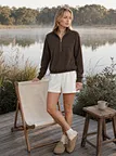 custom brown fleece sweatshirt
